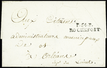 Rochefort en Terre : MP "P 54 P Rochefort" (sans date - période révolutionnaire - signalé comme possible mais non vu par Pothion. Ind 29