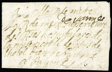 Marque manuscrite "De Vannes" (1698 - Lenain n°1), ind 21. TB