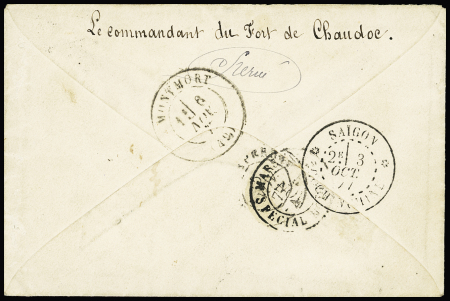 France n°78 25c Sage Outremer (déf.) OBL CAD octogonal
