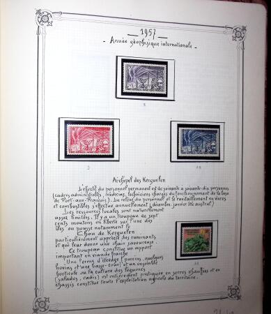 1948-1977 Jolie petite collection avec des timbres