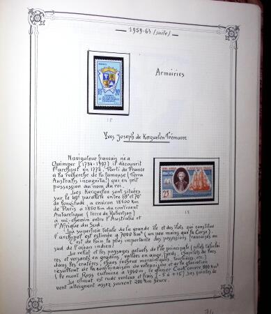 1948-1977 Jolie petite collection avec des timbres