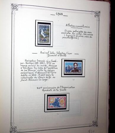 1948-1977 Jolie petite collection avec des timbres