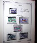 1948-1977 Jolie petite collection avec des timbres