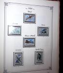 1948-1977 Jolie petite collection avec des timbres