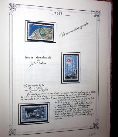1948-1977 Jolie petite collection avec des timbres