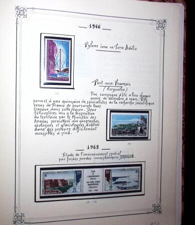 1948-1977 Jolie petite collection avec des timbres