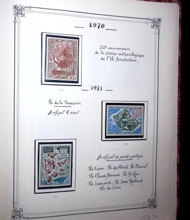1948-1977 Jolie petite collection avec des timbres