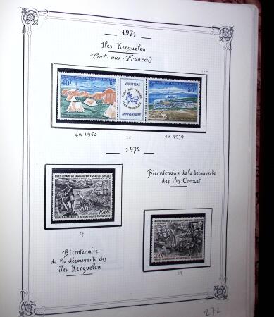 1948-1977 Jolie petite collection avec des timbres