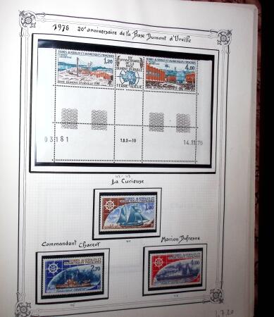 1948-1977 Jolie petite collection avec des timbres