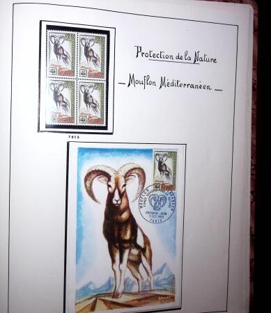 1948-1977 Jolie petite collection avec des timbres