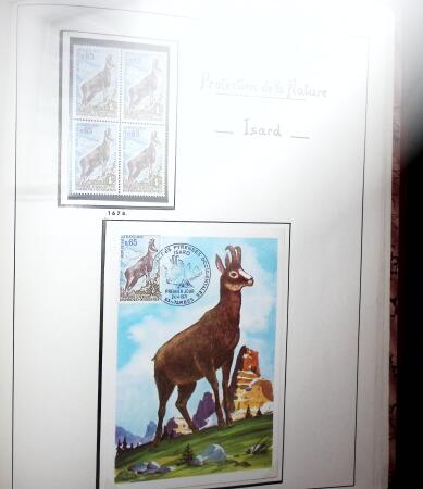 1948-1977 Jolie petite collection avec des timbres