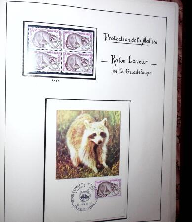 1948-1977 Jolie petite collection avec des timbres