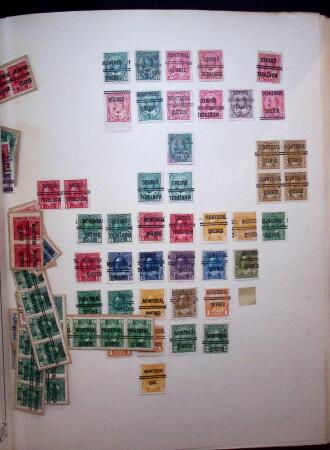 1889-1950 Collection of over 500 precancelled items of Canada and the USA, with multiples