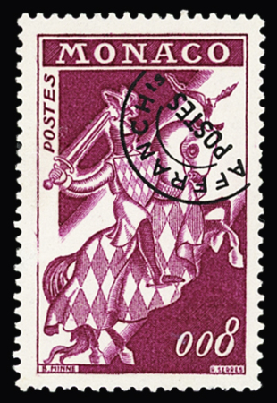 PREOBLITERES N° 12A 8f lilas-rose, variété surcharge