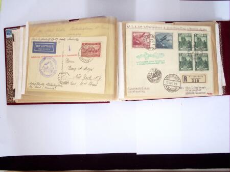 1914-32 Reichhaltige Partie Flugpostbriefe (61), meistens