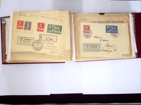1914-32 Reichhaltige Partie Flugpostbriefe (61), meistens
