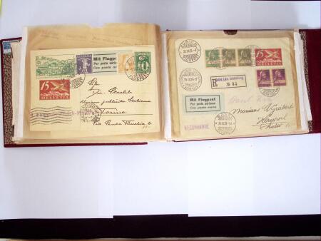 1914-32 Reichhaltige Partie Flugpostbriefe (61), meistens