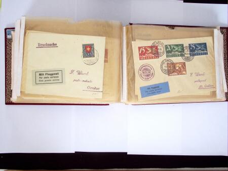 1914-32 Reichhaltige Partie Flugpostbriefe (61), meistens
