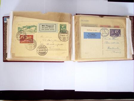 1914-32 Reichhaltige Partie Flugpostbriefe (61), meistens