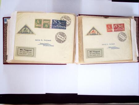 1914-32 Reichhaltige Partie Flugpostbriefe (61), meistens