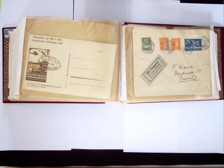 1914-32 Reichhaltige Partie Flugpostbriefe (61), meistens