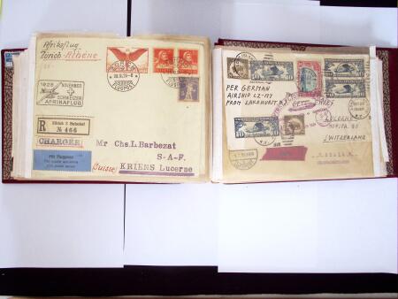 1914-32 Reichhaltige Partie Flugpostbriefe (61), meistens
