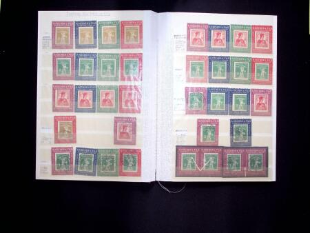 1909-11, Kleine Spezialsammlung KOCHER-MARKEN auf verschiedene