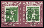 1909-11, Kleine Spezialsammlung KOCHER-MARKEN auf verschiedene