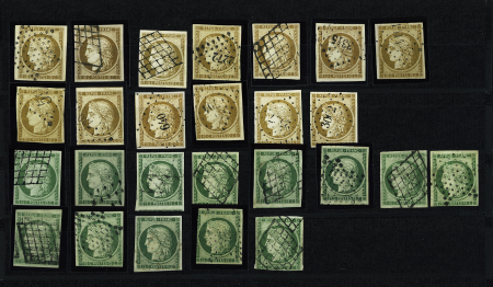 CERES 1849 : Excellente sélection dont 13 x 15c vert