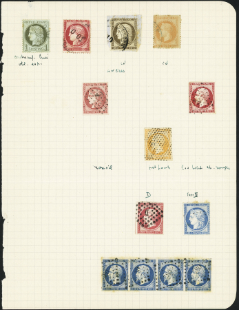 1854-1875 Petit lot d'oblitérations étrangères sur