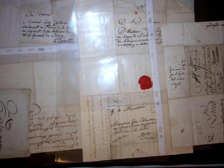 1788-1820, Arkiv mit 74 Belege, meistens von der Zeit