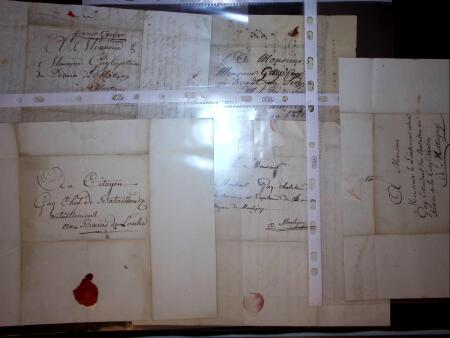 1788-1820, Arkiv mit 74 Belege, meistens von der Zeit