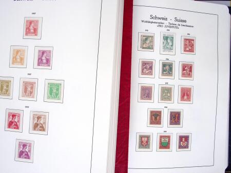 1907-91 Ungebrauchte Sammlung Schweiz in zwei Biella