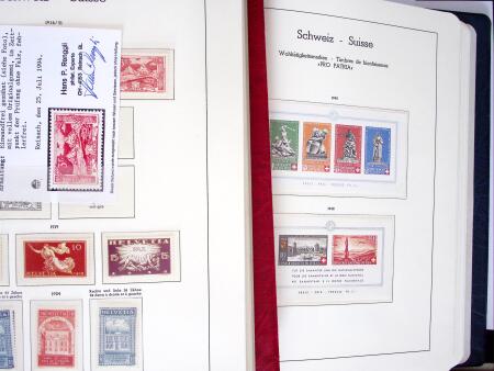 1907-91 Ungebrauchte Sammlung Schweiz in zwei Biella