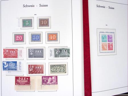 1907-91 Ungebrauchte Sammlung Schweiz in zwei Biella