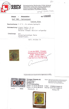 Kleiner Adler, farbfrisch und gut gerandet für diese