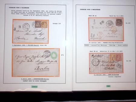 FRANKATUREN: Reichhaltige Partie 59 Briefe und Frankaturen,