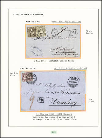 FRANKATUREN: Reichhaltige Partie 59 Briefe und Frankaturen,