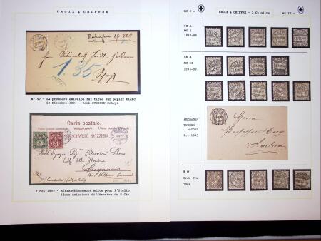 1882-1907 ZIFFERMUSTER Sammlung auf 21 Albumblättern,