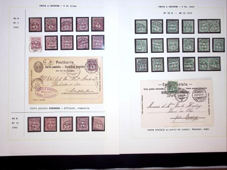 1882-1907 ZIFFERMUSTER Sammlung auf 21 Albumblättern,