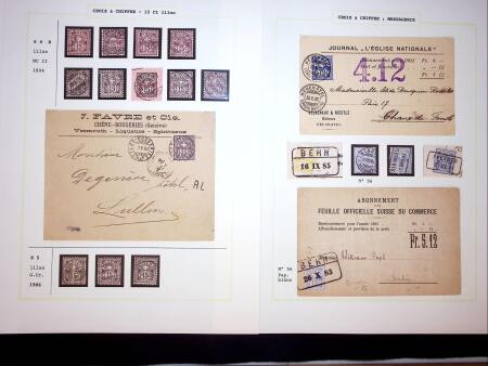 1882-1907 ZIFFERMUSTER Sammlung auf 21 Albumblättern,