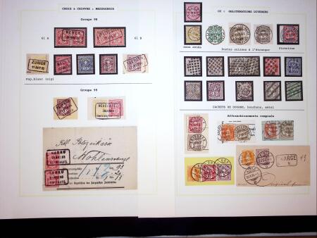1882-1907 ZIFFERMUSTER Sammlung auf 21 Albumblättern,