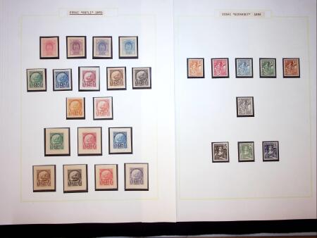 1889-91 PROBEDRUCKE Sammlung auf 6 Albumblättern,