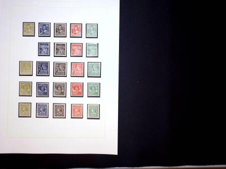 1889-91 PROBEDRUCKE Sammlung auf 6 Albumblättern,