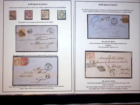 Lot Genfer 7-Linien Raute, Marken und Briefe mit meistens