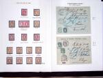 1882-1907, Sammlung STEHENDE HELVETIA in ein Album.