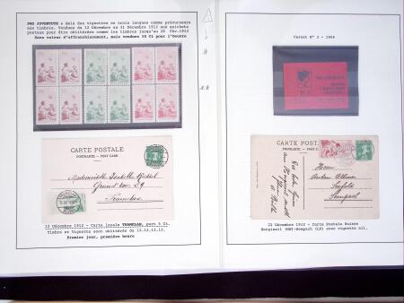 1912-26, Gut ausgebaute Sammlung PRO JUVENTUTE, dabei