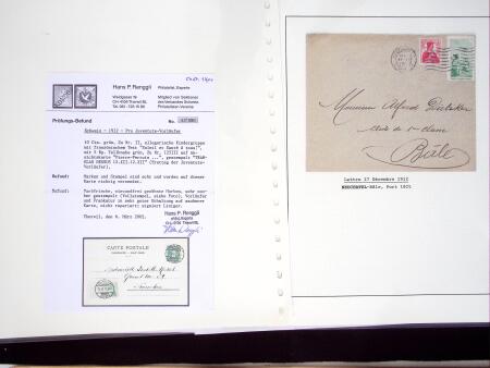 1912-26, Gut ausgebaute Sammlung PRO JUVENTUTE, dabei
