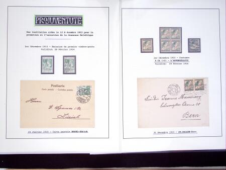1912-26, Gut ausgebaute Sammlung PRO JUVENTUTE, dabei