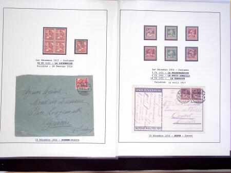 1912-26, Gut ausgebaute Sammlung PRO JUVENTUTE, dabei